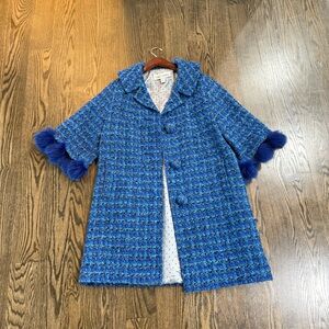 Sara Campbell Vibrant Blue Tweed Jacket